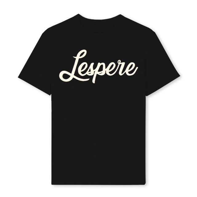 LESPERE Black Regular Tee.