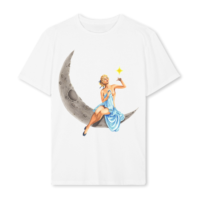 LUNALUNAR White Regular Tee.