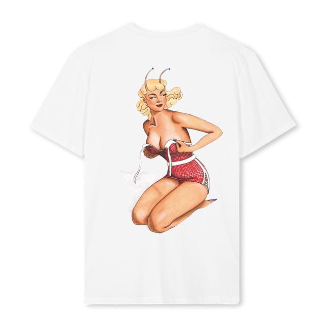 HEYTHERE White Regular Tee.