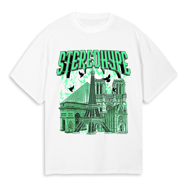 PARISSAMPLEXXL White Oversized Tee.