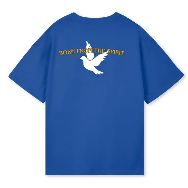 BORNFROMGREEN Cobalt Blue Oversized Tee.