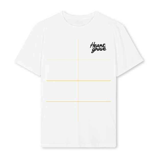 HEARTGRAVE_2 White Regular Tee.