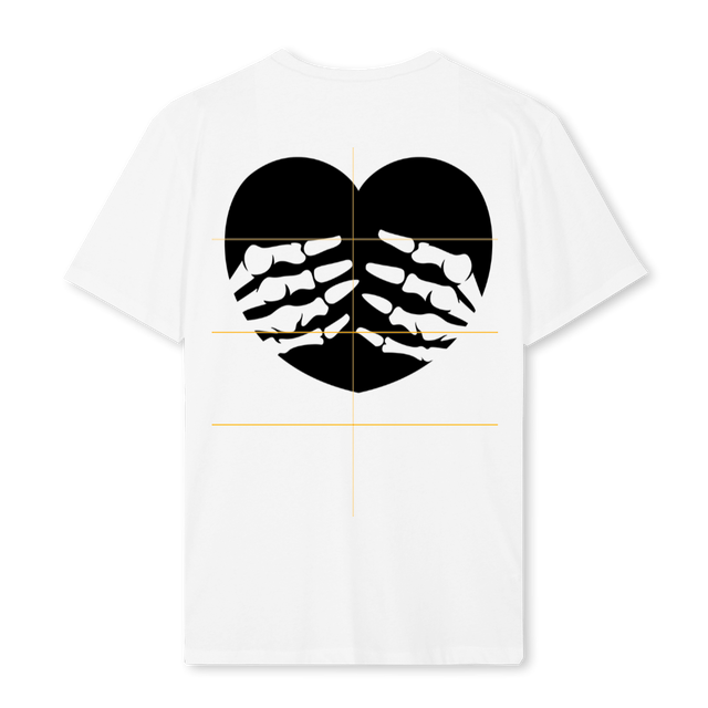 HEARTGRAVE_2 White Regular Tee.