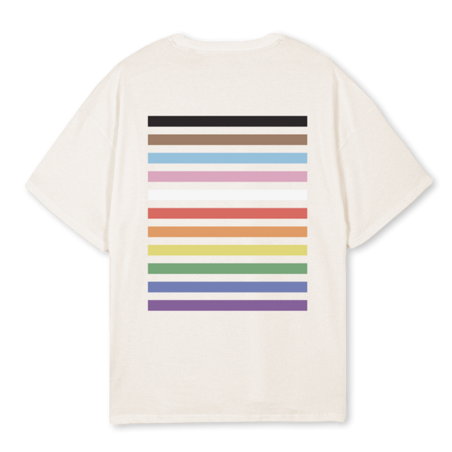 PRIDEVTGTEE Vintage White Oversized Tee.