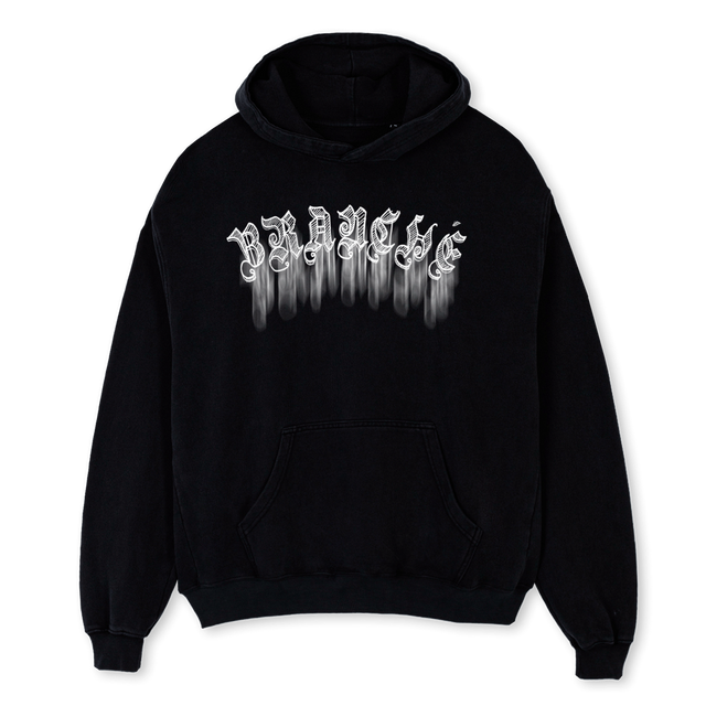 SWEATBK Black Oversized Hoodie.