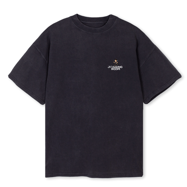 VINTAGERUN Vintage Black Oversized Tee.
