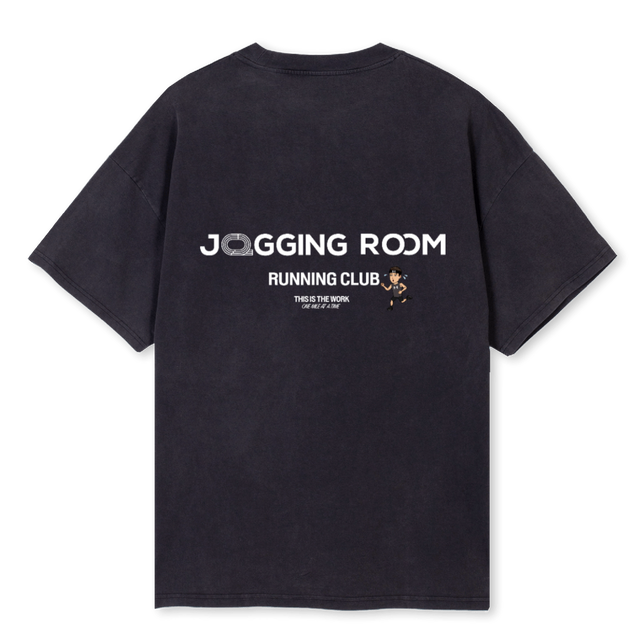 VINTAGERUN Vintage Black Oversized Tee.