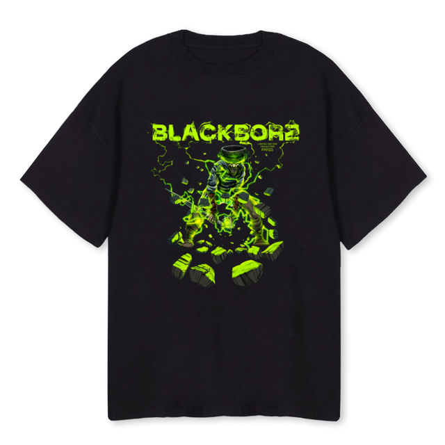 DJIGIT Black Oversized Tee.
