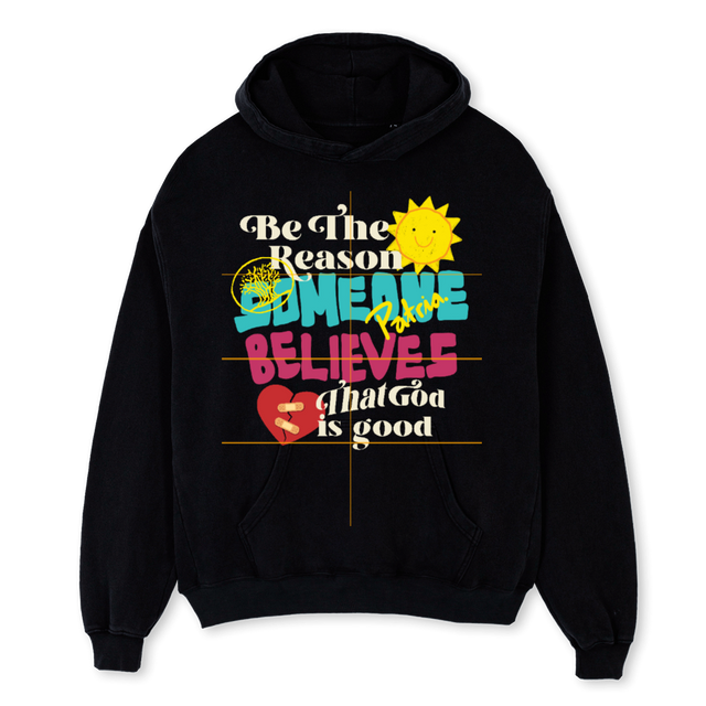 GODISGOODFINAL Black Oversized Hoodie.