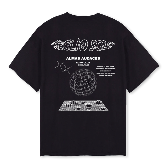 ALMA Black Oversized Tee.