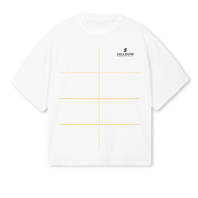 DIF White Oversized Boxy Tee.