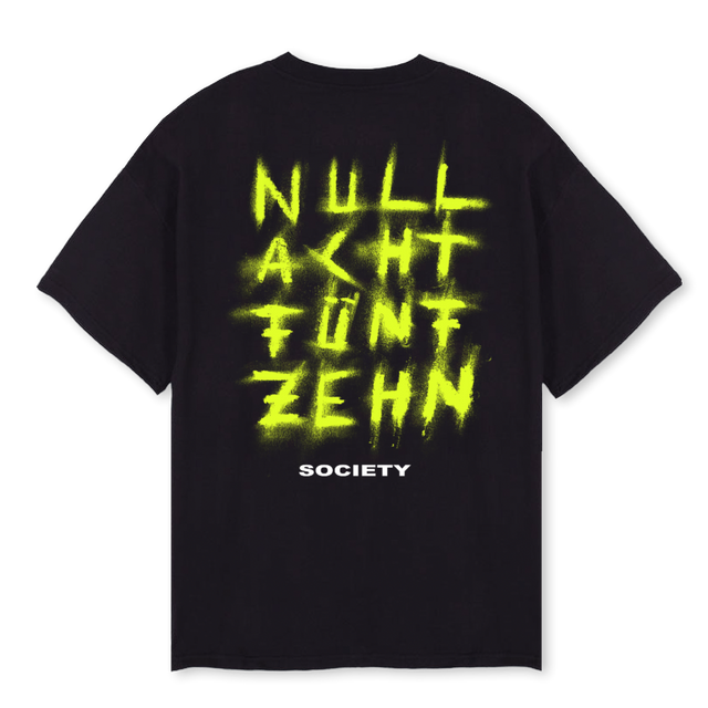 LINEYELLOW Black Oversized Tee.