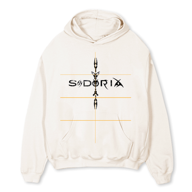 TOTEMHOODIE Vintage White Oversized Hoodie.