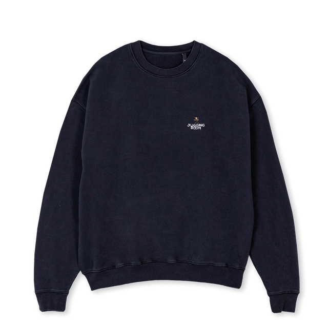 JRRUNCREWBLK Vintage Black Oversized Crewneck Sweater.