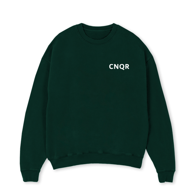 NRFTWELEVEN Wild Green Oversized Crewneck Sweater.