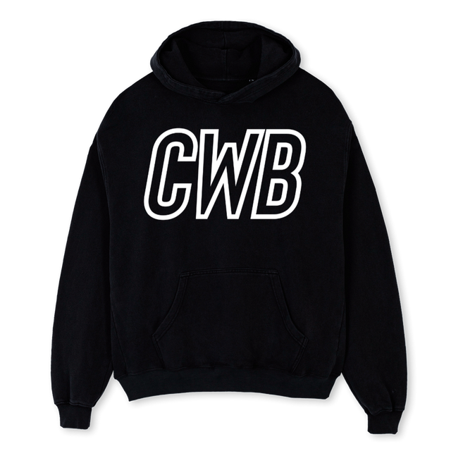 CWBHOODIEBLACK Black Oversized Hoodie.
