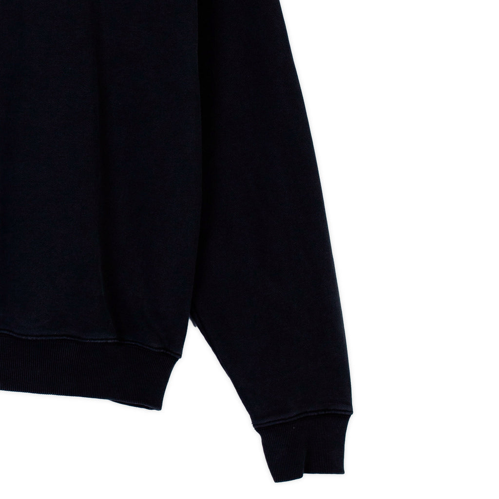 Black Oversized Crewneck Sweater.