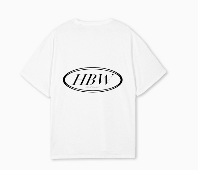 HBW TEE White Oversized Tee.
