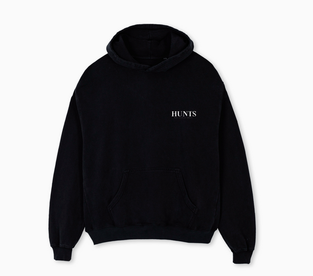 GRAPHIC HOODIE Black Oversized Hoodie.