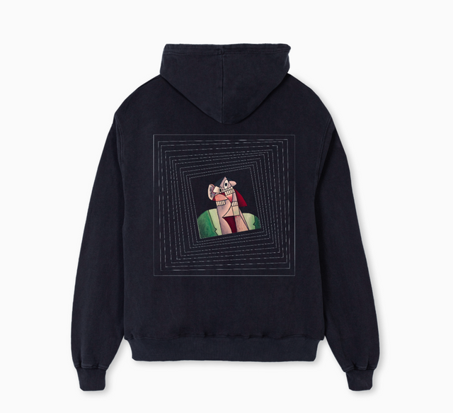 OSFTE HOODIE Vintage Black Oversized Hoodie.