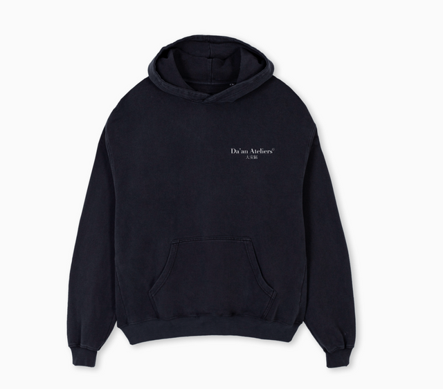 OSFTE HOODIE Vintage Black Oversized Hoodie.