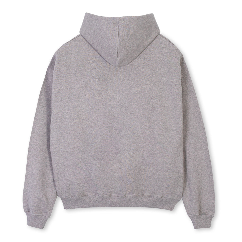 Grey Marl Oversized Zipped Hoodie. – WATC STUDIO