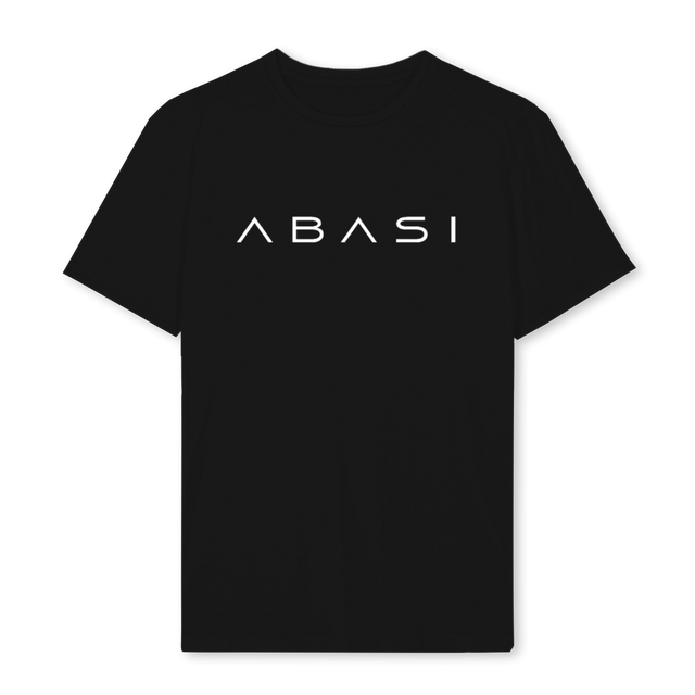 ABASI SMALLER LOGO Black Regular Tee.