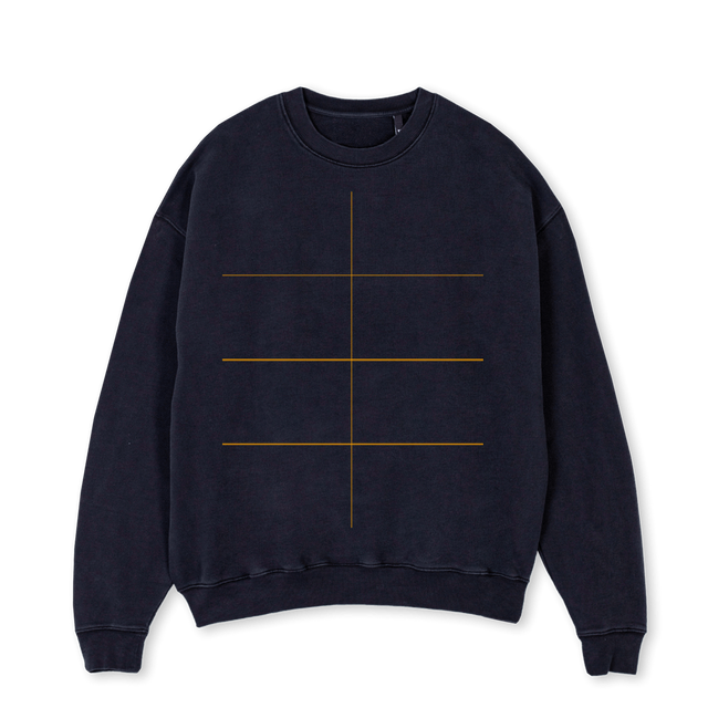 BK VOL DOS Vintage Black Oversized Crewneck Sweater.