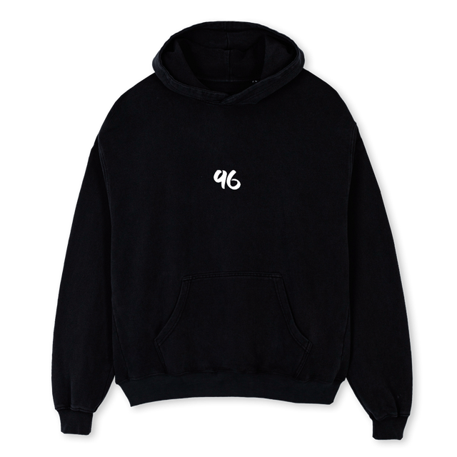 HOODIE BASIC Black Oversized Hoodie.