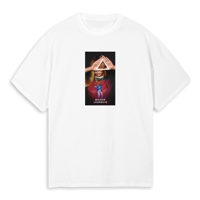 MJ B ILLUMI T B White Oversized Tee.