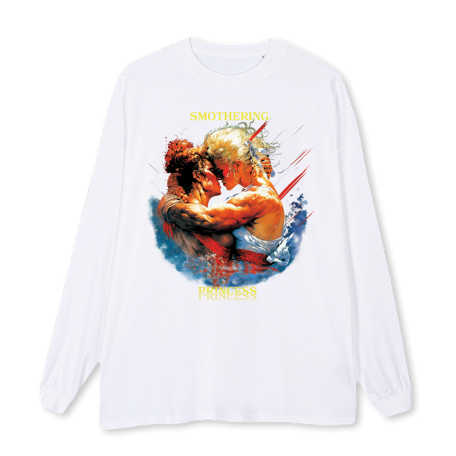 SMOTHER White Oversized LS Tee.