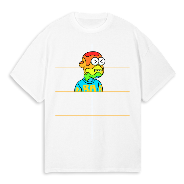 LANDER W D White Oversized Tee.