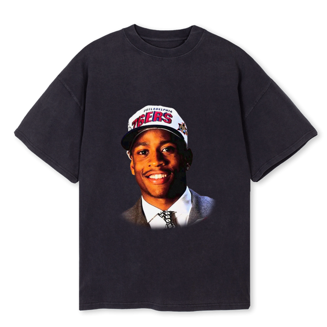 AI VISIONS Vintage Black Oversized Tee.