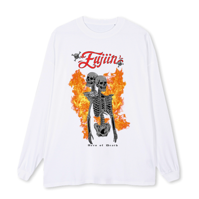 LONGSL HERO OF DEATH White Oversized LS Tee.