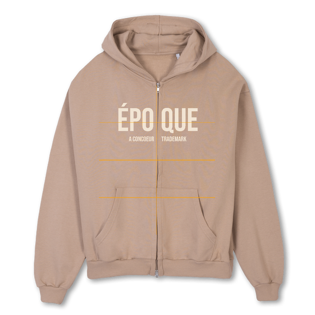 CROISSANT Croissant Oversized Zipped Hoodie.