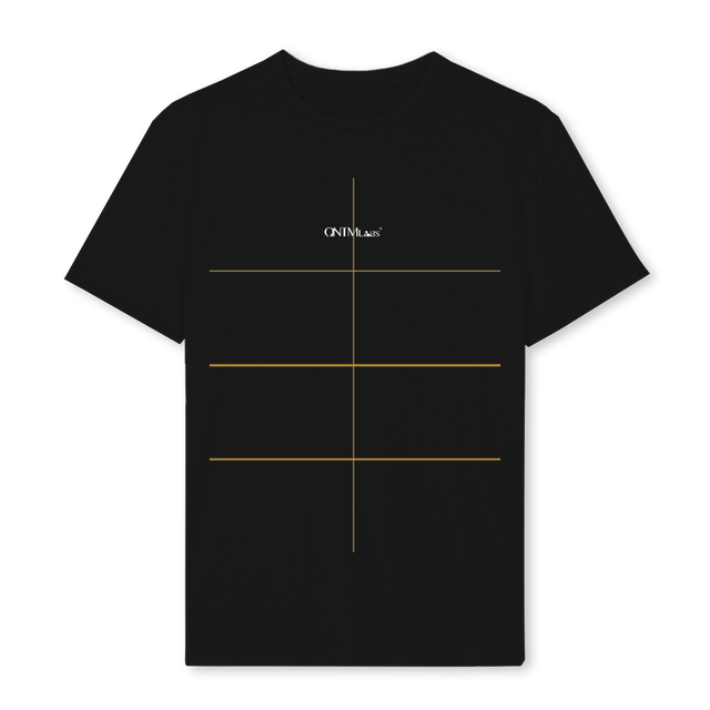 QNTM BLÅ PÅ HVID Black Regular Tee.