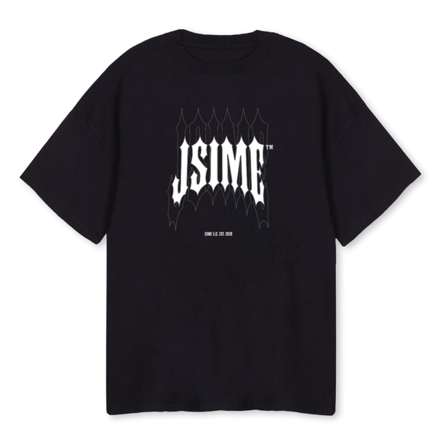 METAL TEE Black Oversized Tee.