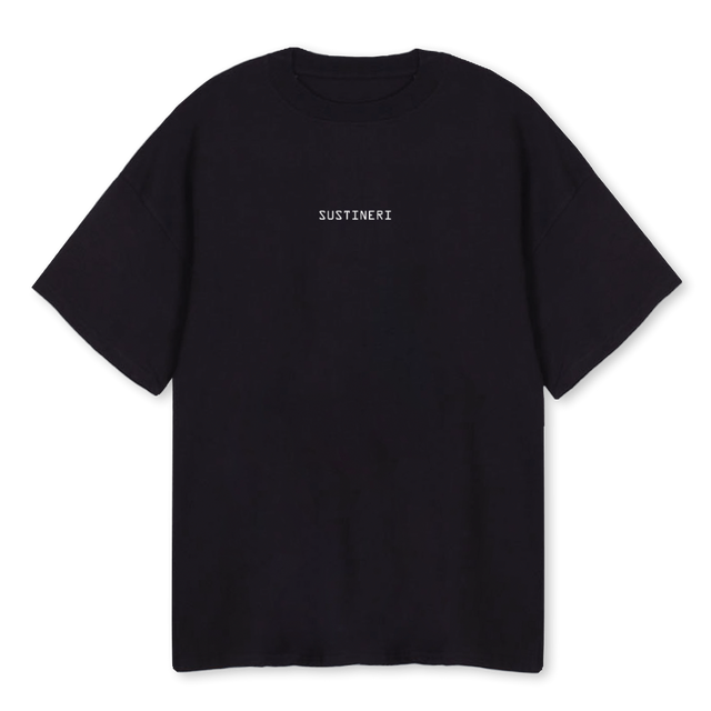 PROTOTYPE PRINT OST Black Oversized Tee.