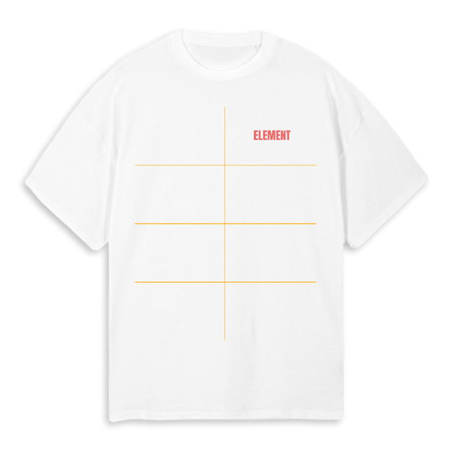 UPDATED CMTW ELEMENT White Oversized Tee.