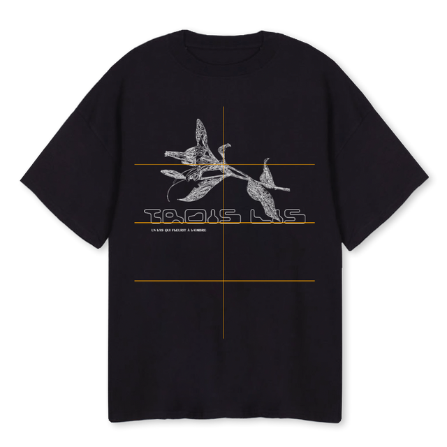 LILYTSHIRTBLACK Black Oversized Tee.