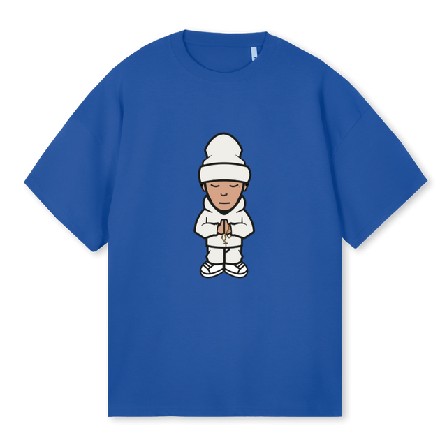 XDAYSLEFT TEE Cobalt Blue Oversized Tee.