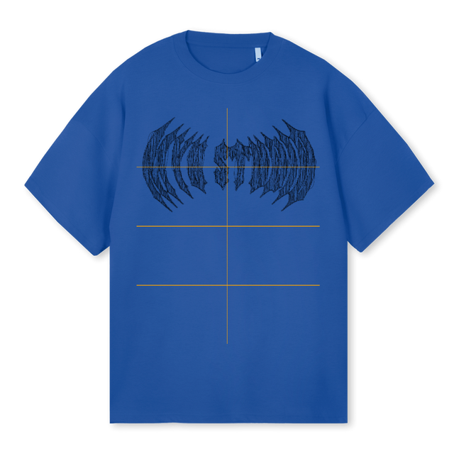 MYSAMPLETWO Cobalt Blue Oversized Tee.