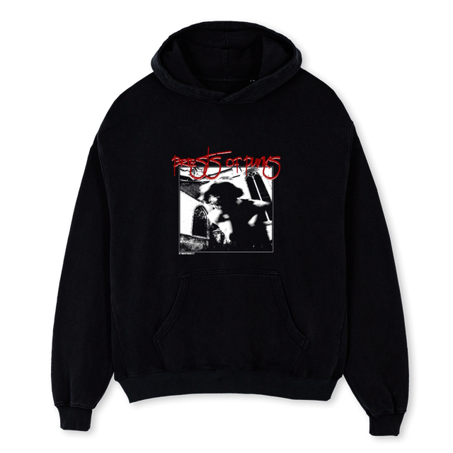 POPHOODIE Black Oversized Hoodie.