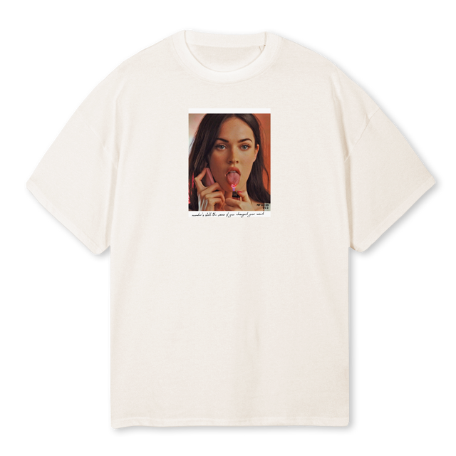 MEGANSHIRT Vintage White Oversized Tee.