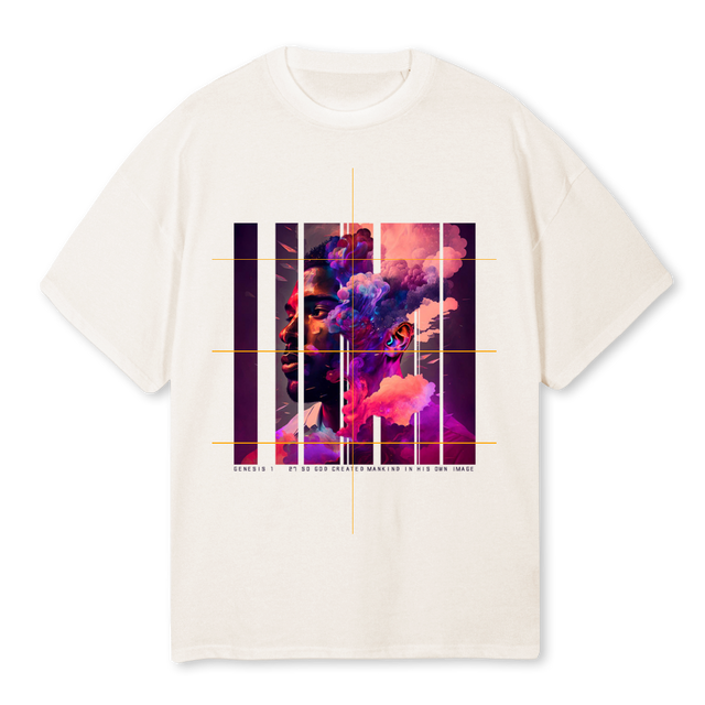 YOUNG MAN Vintage White Oversized Tee.
