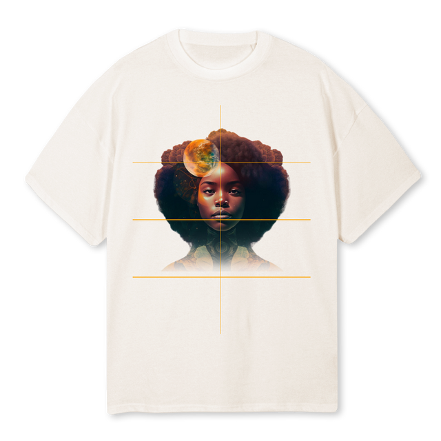 FACE OF HOPE Vintage White Oversized Tee.