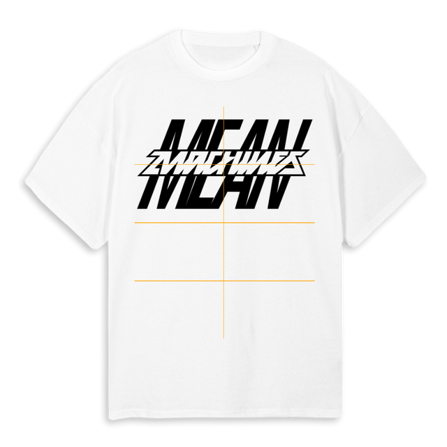 MEANMACHINES ONEONE White Oversized Tee.