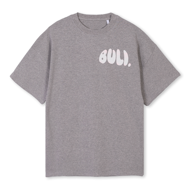 SYDÄN BLU Grey Marl Oversized Tee.