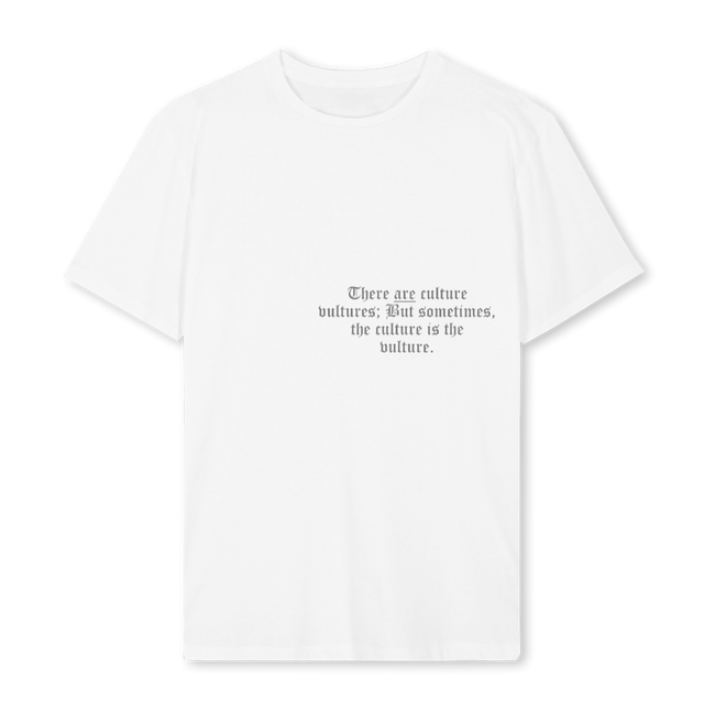 VULTURE CULTURE White Regular Tee.