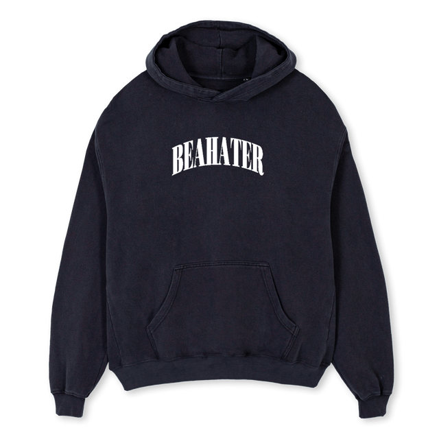 WEISS KLASSIK Vintage Black Oversized Hoodie.